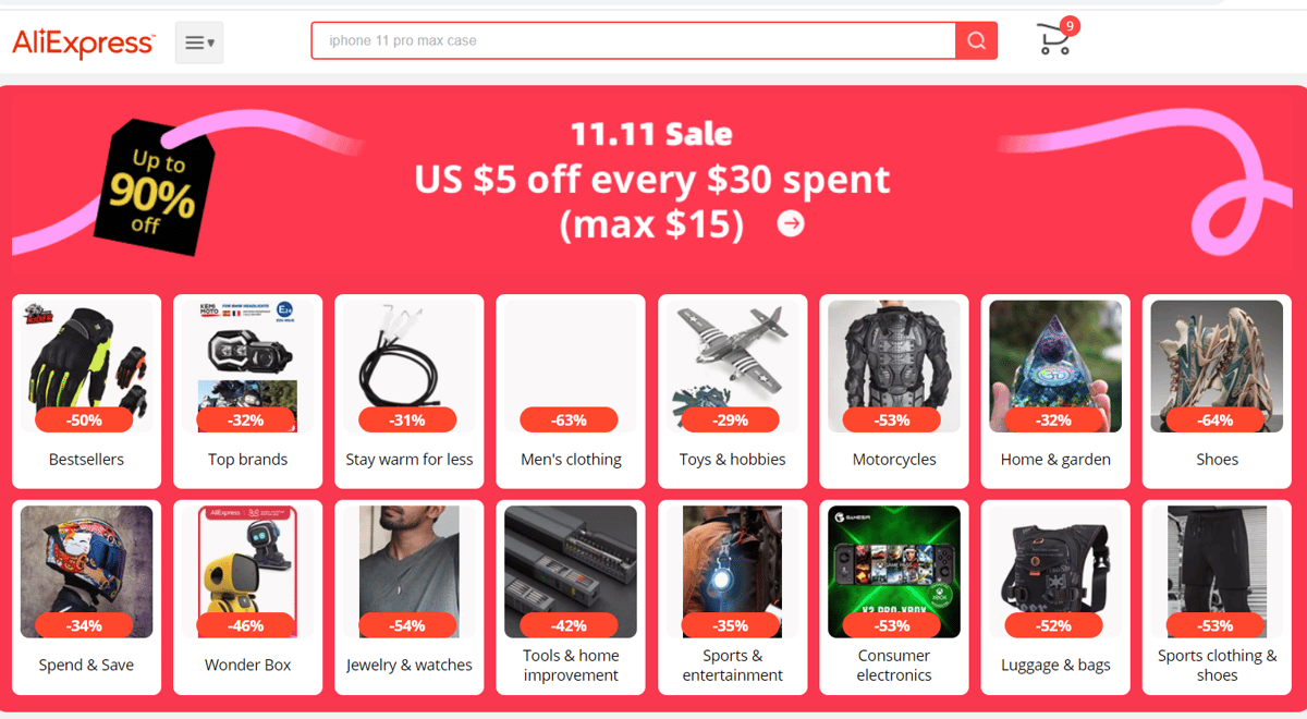 página-principal-de-aliexpress