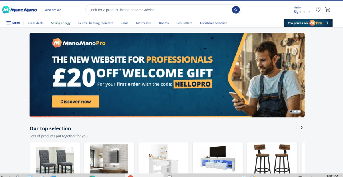 Grafische Benutzeroberfläche, WebsiteBeschreibung automatisch generiert